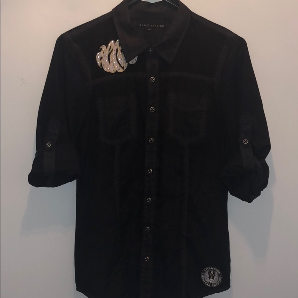 Affliction Black Premium Button-Up Shirt